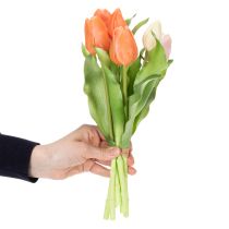 Artículo Tulipanes artificiales para decoración primaveral, salón y cocina, con aspecto realista, 30cm, 7 piezas