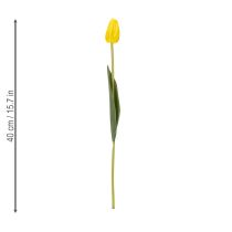 Artículo Flores de tulipán artificiales para una decoración primaveral realista en el salón o la oficina, 40 cm, 7 piezas