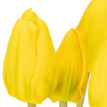 Artículo Flores de tulipán artificiales para una decoración primaveral realista en el salón o la oficina, 40 cm, 7 piezas