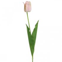 Artículo Tulipán flor de tallo rosa artificial Al. 67 cm
