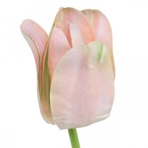 Artículo Tulipán flor de tallo rosa artificial Al. 67 cm