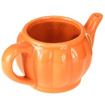 Artículo Maceta/tetera de cerámica, color naranja surtido, 15×9×6,5 cm, 2 piezas