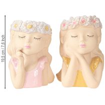 Artículo Maceta de cerámica Dreaming Girl Surtida H19.5cm 2 piezas