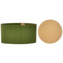Artículo Maceta de papel verde oscuro Ø19cm H14cm 3 uds