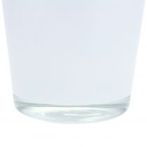 Artículo Jardinera de cristal blanco Ø11.5cm H11cm