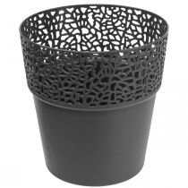 Artículo Jardinera maceta de plástico antracita Ø14,5cm H15,5cm