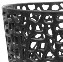 Jardinera maceta de plástico antracita Ø13cm H13.5cm