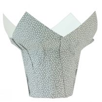 Artículo Macetero papel punteado embalaje de regalo flores Ø9cm H16cm 8 piezas