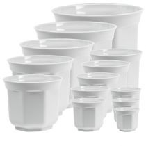 Jardinera &quot;Tino&quot; Blanca Ø10cm - 40cm, 1 pieza