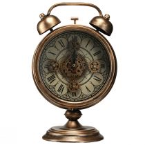 Artículo Reloj con números romanos vintage metal bronce Ø22cm