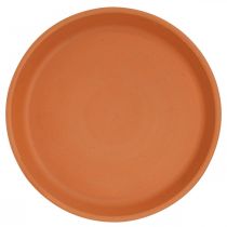 Artículo Posavasos para macetas, terracota, cuenco para comida, base para arreglos Ø8,8cm