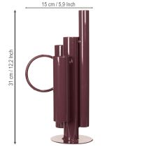 Artículo Jarrón fino y moderno para una elegante decoración de mesa; jarrón decorativo exclusivo con un diseño llamativo; 31 cm