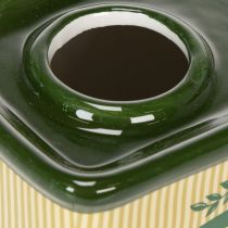 Artículo Jarrón de cerámica para aceite de oliva: decoración de mesa perfecta para flores secas, 18 cm