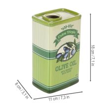 Artículo Aceitera de cerámica, ideal para decoración de cocina y mesa mediterránea, 18cm