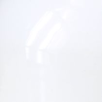 Artículo Jarrón decorativo moderno de metal blanco crema Ø10,5cm H25,5cm