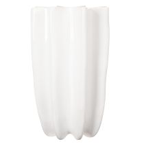 Artículo Jarrón acanalado, jarrón alto decorativo para flores secas, 24 cm