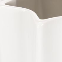 Artículo Jarrón de flores estriado, jarrón decorativo moderno de 38 cm.