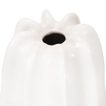 Artículo Jarrón acanalado, jarrón de cerámica moderno para flores secas, 40 cm