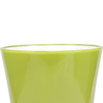 Artículo Jarrón Florero Verde Jarrón Decorativo Fizzy Olive Ø16.5cm H27cm