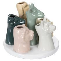 Artículo Figuras decorativas de animales en jarrón, perfectas para un diseño de habitación divertido, 13 cm