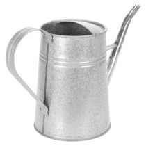 Artículo Regadera decorativa galvanizada, de metal, gris, estilo vintage, 1,7 L, 23 cm de alto, para decoraciones florales y macetas con estilo.