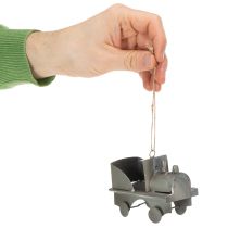 Artículo Coches decorativos metálicos vintage para colgar, tamaños surtidos, 9-10 cm, 4 piezas