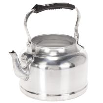 Artículo Tetera/maceta decorativa vintage, de metal con aspecto de zinc, Ø19cm H15cm
