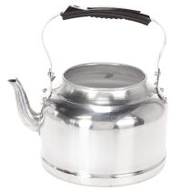 Artículo Tetera/maceta decorativa vintage, de metal con aspecto de zinc, Ø19cm H15cm