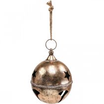 Pinza campanilla navideña bola decorativa vintage XXL Ø25cm