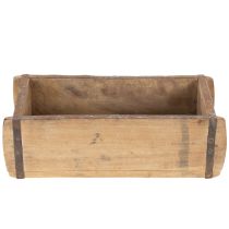 Artículo Macetero de madera vintage con forma de ladrillo, 30 cm.