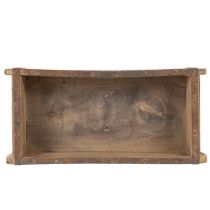 Artículo Macetero de madera vintage con forma de ladrillo, 30 cm.