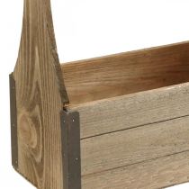 Caja de madera vintage para plantar caja de herramientas caja de plantas 28×14×31cm