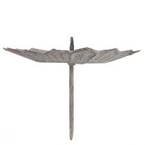 Artículo Portavelas vintage gris para enchufar Ø11cm H8,5cm 4ud