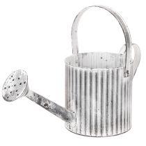 Artículo Maceta vintage de 17 cm de diámetro, regadera decorativa, maceta de metal estilo shabby chic.