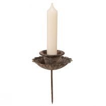 Artículo Portavelas puntiagudo vintage para inserción Ø8,5cm H11,5cm 4ud