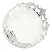 Artículo Portavelas vintage para enchufar en blanco Ø5,5cm H8cm 4ud