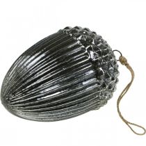 Artículo Colgante navideño de cristal de bellota con decoración de árbol de Navidad vintage H20cm Ø14cm