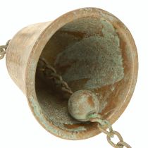 Artículo Carillón de viento vintage de metal con decoración de paraguas y campana de 70 cm