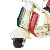 Artículo Decoración de mesa de scooter de metal decorativa vintage verano L12cm