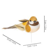 Artículo Adornos de pájaros para mesas festivas. Estacas versátiles para pájaros, 10 cm, 12 unidades.