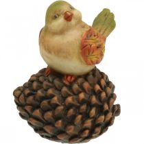 Artículo Decoración otoñal decoración de pájaros cono figura de pájaro otoño H19cm