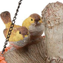 Artículo Decoración de pájaros otoño para seta colgante con 2 pájaros Ø20cm H15cm