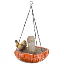 Artículo Decoración de pájaros otoño para seta colgante con 2 pájaros Ø20cm H15cm