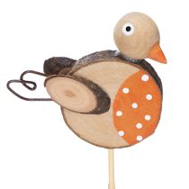 Artículo Estacas de madera para jardín de pájaros para una decoración creativa en primavera y verano, 33 cm, 16 piezas
