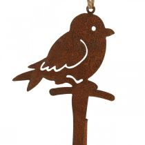 Artículo Decoración colgante pátina decoración pájaro decoración vintage metal 28cm