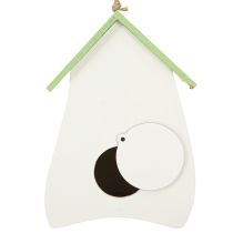 Artículo Casita para pájaros para habitaciones elegantes con diseño floral y aire nostálgico 21 cm