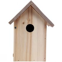 Artículo Caja nido para pajarera de madera natural marrón/beige 23cm 1 pieza
