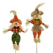 Espantapájaros decorativos en palo 38cm 8pcs
