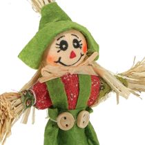 Artículo Estacas de flores de espantapájaros verde naranja H16cm 16 piezas