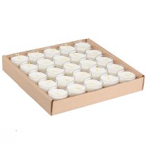 Artículo Velas votivas en color blanco con cuenco Ø4,3cm 25 uds.